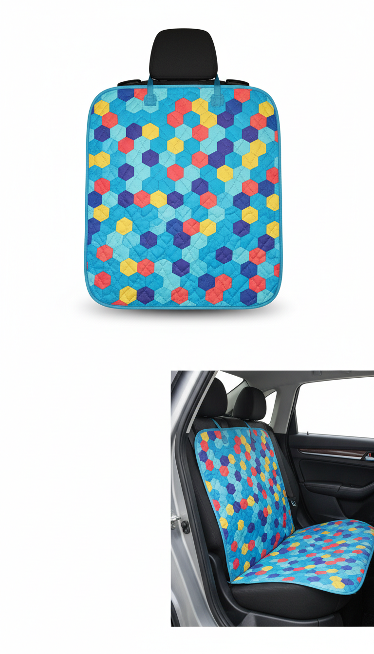 Pool Blue backseat protector